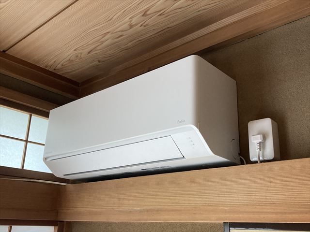 家庭用エアコン交換+専用回路設置工事