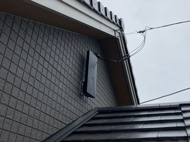 家庭用アンテナ交換+スイッチ交換工事