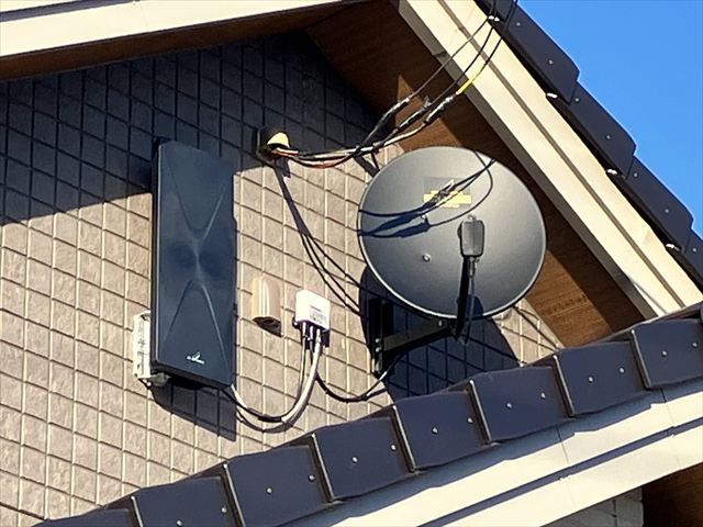 家庭用BSアンテナ設置工事