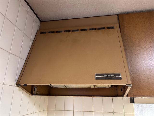 茨城県守谷市 家庭用レンジフード交換工事