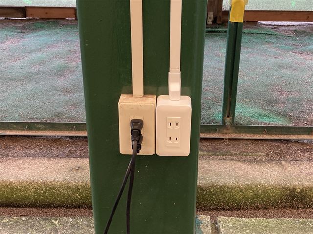 施設用コンセント専用回路増設工事