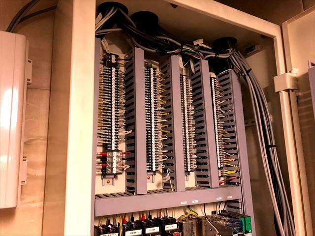 制御装置用電源敷設工事