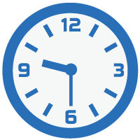 9時30分の時計