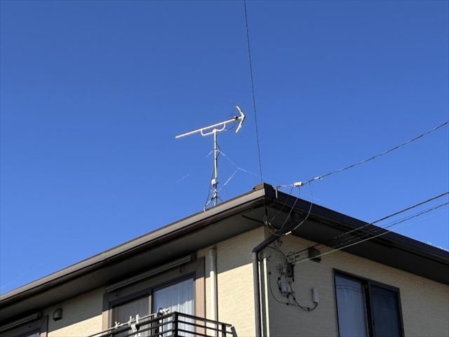 茨城県守谷市 家庭用地デジアンテナ設置工事